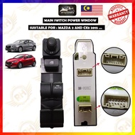 Mazda Power Window Main Switch Suis Tingkap Pemandu Master DA6K-66-350 Mazda 2 Mazda CX-3 CX3 2