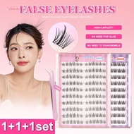 Glue-free False Eyelashes self adhesive no need glue Curling BQI Eyelash Extension