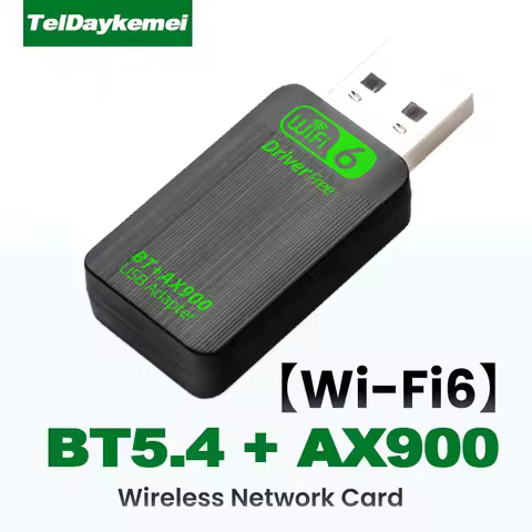 New AX900 USB WiFi 6 Bluetooth 5.4 Adapter 2in1 Dongle Dual Band 2.4G&5GHz USB WiFi Network Wireless