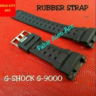 HITAM Casio MUDMAN G-SHOCK G-9000 G9000 WATCH STRAP BLACK RUBBER GSHOCK G-9000 WATCH STRAP