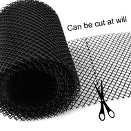 6/8m Gutter Guard Mesh Eaves Net With 10 Fixed Hooks Leaf Protection Mesh Splash Proof Eaves Net