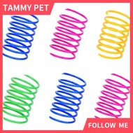 Pet Wide Colorful Springs Cat Toys Plastic Coil Spiral Springs for Cat Kitten Pets 1Pcs (Random Colo