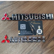 Mitsubishi Logo Emblem Wording Tulisan Lancer Evolution Wira Pajero Sport Badge Letter Logo