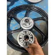 hub spoket lc135 custom pakai spoket ex5 saiz 21t