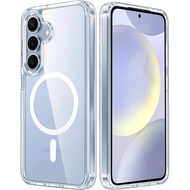 [ส่งจากไทย] เคสใสแม่เหล็ก Magsafe เคสโทรศัพท์ สำหรับ Samsung A17 / A07 / S25FE / Z Fold 7 / Flip 7 /