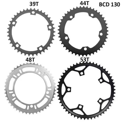 39T 44T 48T 53T 130 BCD Chainring Road Bicycle Fixed Gear Bike Folding Bike Chain Wheel Single Bicyc