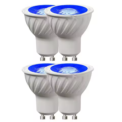 4x LED GU10 Spotlight Bulb 220-240V 5W Green Red Yellow Amber Color Fireplace Light Decorative Light