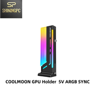 COOLMOON CM-GH2 GPU Holder GPU Stand 5V ARGB SYNC Vertical graphics card bracket Height adjustable Magnetic base metal GPU Support