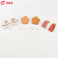 HIGH QUALITY AUTHENTIC 10K GOLD ROUND STUD EARRINGS FOR KIDS 3in1