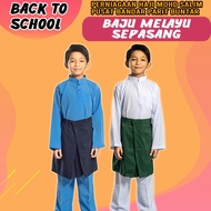 ♬Baju Melayu Sepasang Sekolah Agama Kain Licin Koshibo KAFA Asrama Menengah Rendah 24 to XXL Safa School Unifo♦