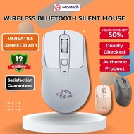 Free Wolf A3 Wireless Mouse Bluetooth + 2.4G, 4000DPI Silent Click Ergonomic Mouse Long Battery Life