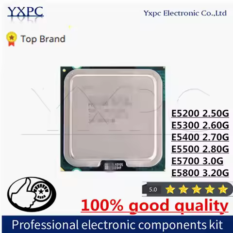 E5200 2.50G E5300 2.60G E5400 2.70G E5500 2.80G E5700 3.0G E5800 3.20G Duo CPU Processor Socket 775