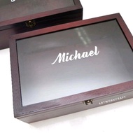 [31x46x12 ] Box Bridesmaid/ Box Pine Wood Groomsman/ 31x46x12cm