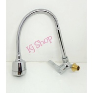 Agusto Brass Swan Faucet 827 SG / Gooseneck Flxible Wall Water Faucet