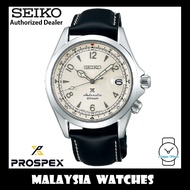 (NEW) Seiko Prospex Alpinist SPB119J1 White Cream Dial Automatic 200M Made in Japan Black Leather Strap Men's Watch