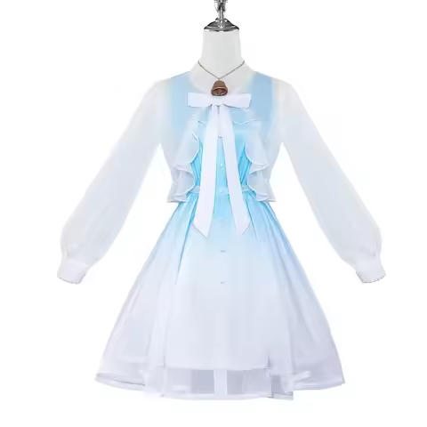 2024 Costume Animate Gan Yu Dress Full Set Ganyu Cosplay Shoes Wigsr,7;k'2.s;9,