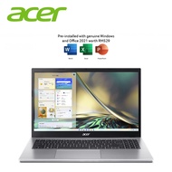 Acer Aspire 3 A315-59-37T4 15.6'' FHD Laptop Silver ( I3-1215U, 8GB, 256GB SSD, Intel, W11, HS )