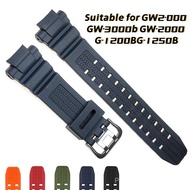 For GW-2-000/GW-3000B/GW-2000/G-1200B/G-1250B Strap Soft Resin Band PU Watch Accessories