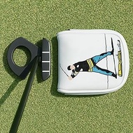 Golf Mallet Putter Cover for DF3 Center Shafted Putter Head Cover Mallet Putter Headcover Magnetic S