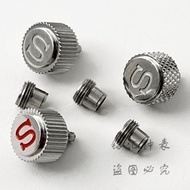 LZA  SKX007 Silver Watch Streaked Crowns S Knurled Crown Fit for SKX007 Watch NH35 NH36 4R35 4R36 7S