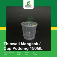 premium Thinwall 150ml / Cup Puding 150ml / Gelas/ Cup pudding/ Es