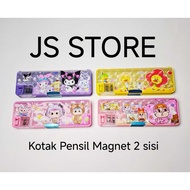 2-sided Magnetic Pencil Case for Girls Character Plus Upset Duck Kuromi CryBaby