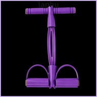 LANHU 2PCS Pedal Resistance Band, 4 Tube 6 Tube Resistance Band Trainer, Flexible Dual Foot Pedals T