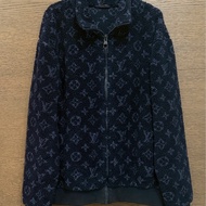 LV 深藍泰迪毛外套