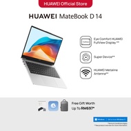 HUAWEI MateBook D14 2024 14" Laptop | 16GB+512GB 13th Intel H Series Processor | Eye Comfort Display