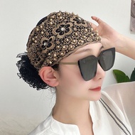 Women Hat topi lace, topi penutup rambut, scarf kepala Muslim, topi ibu