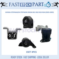 1SET 4PCS ENGINE MOUNTING SET - HONDA STEPWGN STEPWAGON SPADA RG1 RG2 RG3 RG4 2WD (2005-2009)