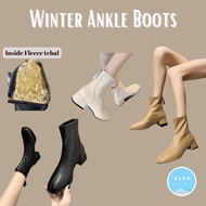 Winter Ankle Boots Waterproof Inner Fleece Winter Ankle Boots