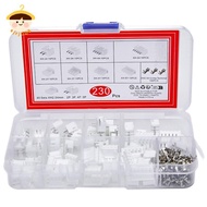 〔8C05〕 230Pcs XH2.54 PH2.0 2p 3p 4p 5 Pin 2.54mm 2.0mm Pitch Terminal Kit JST Connector Wire Connect