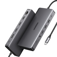 UGREEN Revodok Pro 13-in-1 Hub DP, HDMI, USB-A, UAB-C, SD/TF, Audio/Mic, Ethernet Docking Station