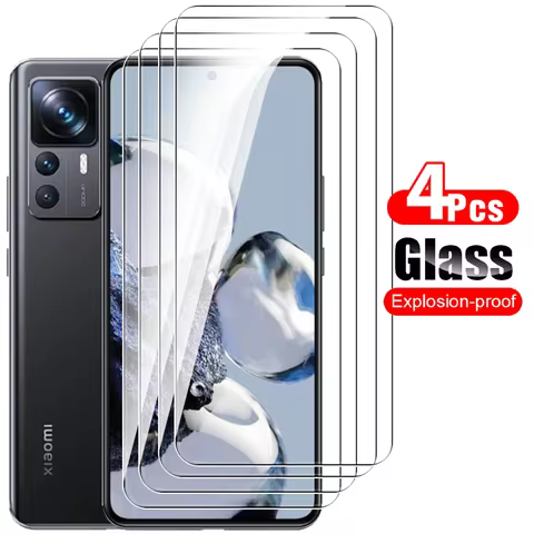4pcs Xaomi 12T Glass For Xiaomi 12T Pro Tempered Glass Screen Protector For Xiomi Mi T12 Mi12T Xiaom