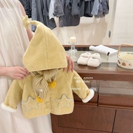 [Salted Lemon Seven] Original StarsGirls Jacket Winter Clothing Children Elf Hood Warm Fleece Lining