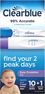 Clearblue Ovulation Complete Starter Kit, 10 Ovulation Tests and 1 Pregnancy Test 11 Piece Set