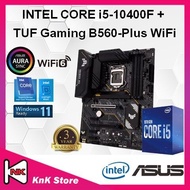 Asus TUF Gaming B560-Plus WiFi B560 LGA1200 MOTHERBOARD + Intel 10TH / 11TH GEN CORE I3 / I5 / I7 / I9 CPU COMBO PROMO I5 10400F [ I5-10400F ]
