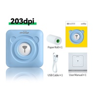 PeriPage Love Bear2Inch A6Printer HD Error Correction Printer Home Use Small Inkless Label Printer