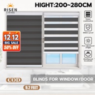 280cm/9feet Korean Blinds For Window/Door Venetians Duo Roller Curtain For Home&Office