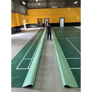 Badminton mat/ badminton floor/ badminton sports flooring 4.5mm/ PVC Flooring green Color /Vinyl Sports Floor羽球场垫子