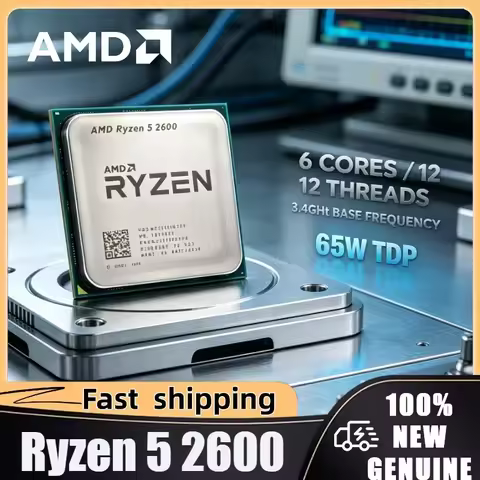 AMD Ryzen 5 2600 6-Core 12-Thread 3.4GHz CPU Processor Socket AM4 100% Brand New and Original but Ho