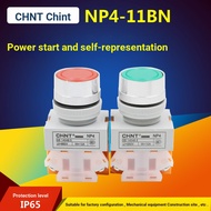 B. b. CHNT Zhengtai Power Start Self-Reset Point Push Button Switch LAY37 Y090 NP4-11BN 22MM ONLW