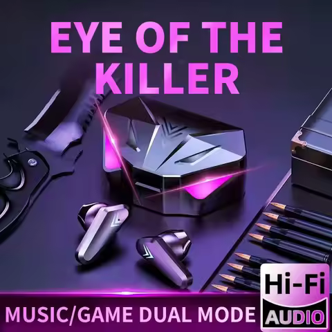 X15 TWS Gaming Earbuds Wireless Bluetooth Earphones With Mic Bass Audio Sound Positioning 9D Stereo 