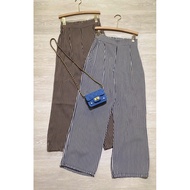 Stretch Pants Striped Length 39 Inches