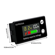 Battery monitor 12V 24V 36V 48V 60V 72V automotive golf cart battery tester digital display battery 