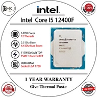 USED Intel Core i5-12400F I5 12400F 4.4 GHz Six-Core Twelve-Thread CPU 117W LGA1700