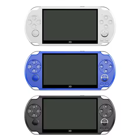 Video Retro Game Console X9 PSVita Handheld Game Player for PSP Viat Retro Games 5.0 inch Screen TV 