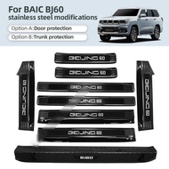 Suitable for BAIC BJ60 Stainless Steel Threshold Bar Modified Welcome Pedal Trunk Rear Guard Tailgat