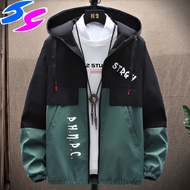 HY 2021 Hot Sale Men's Patchwork Jacket Oversize Windbreakers Thin Brand Clothing New Male Autumn Ou
